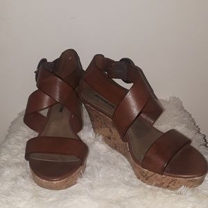 Brown wedged/sandal